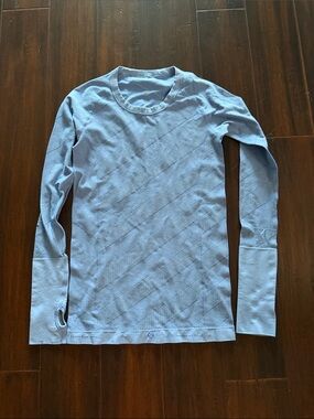 lululemon athletica Light Blue Long Sleeve Tee